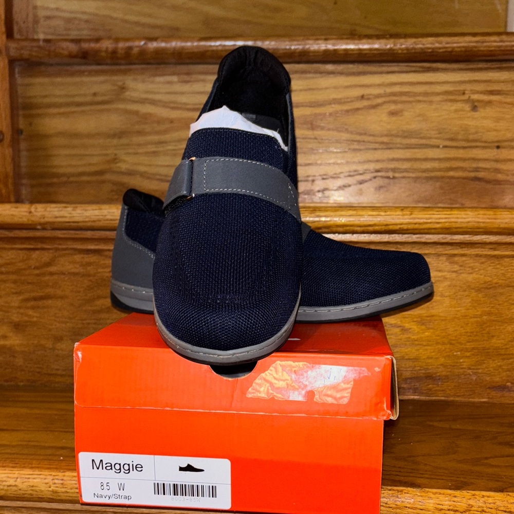 Navy and Gray Women's Sneakers